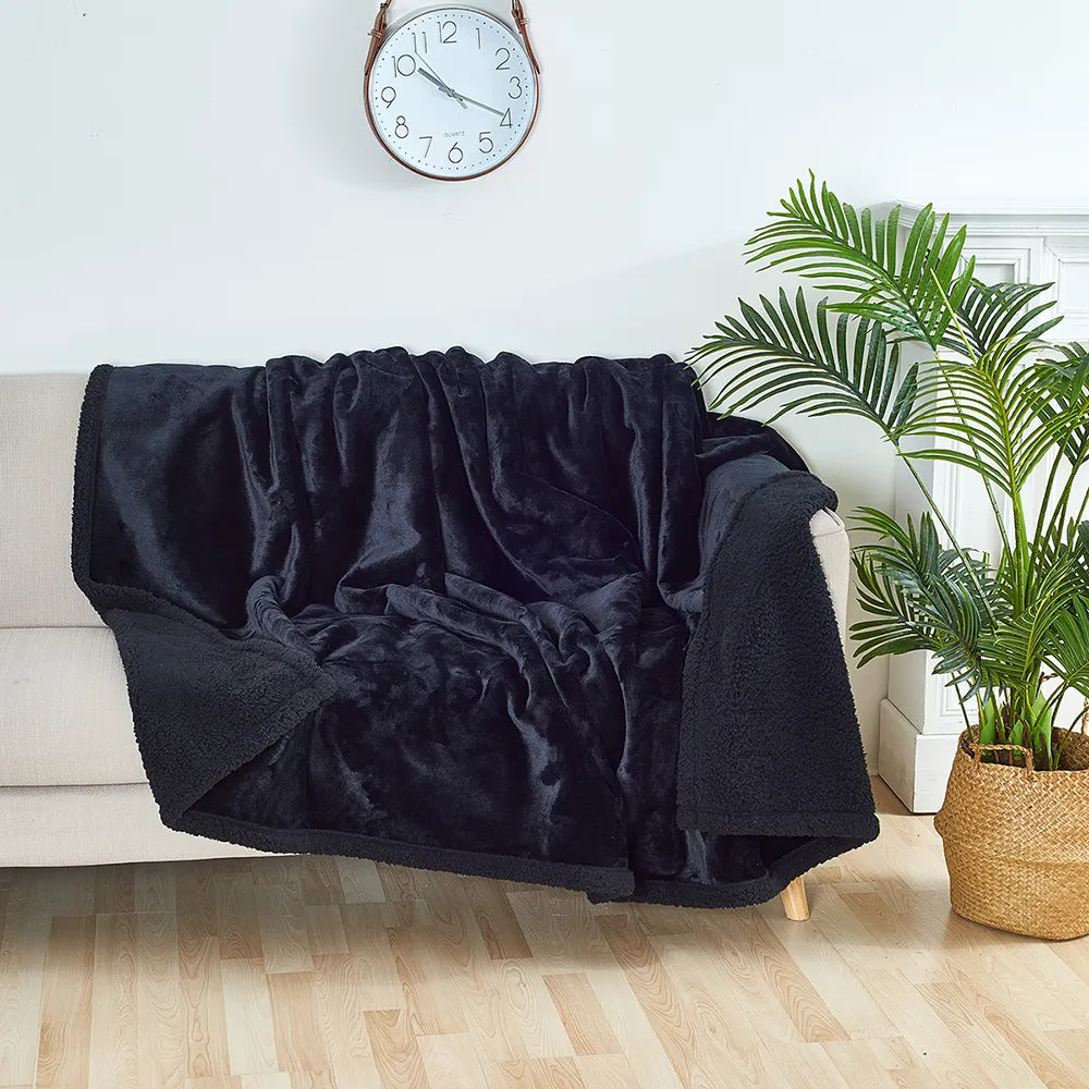 Mosrugs | Waterproof Plush Blanket | Stain-Resistant, Reversible Design for Furniture Protection and Cozy Comfort