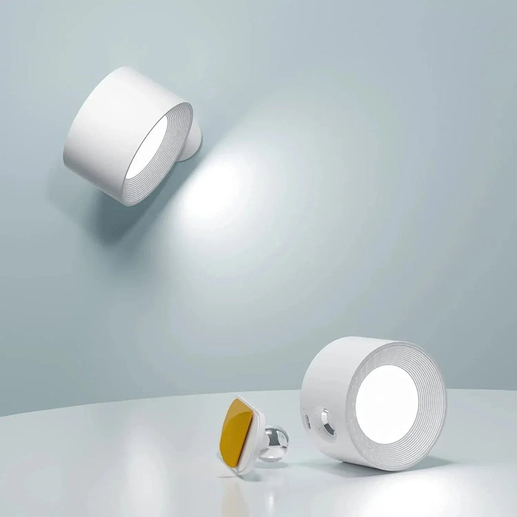 Mosrugs | Battery Operated Wall Light | Rechargeable, 360° Adjustable & Wireless for Modern Interiors
