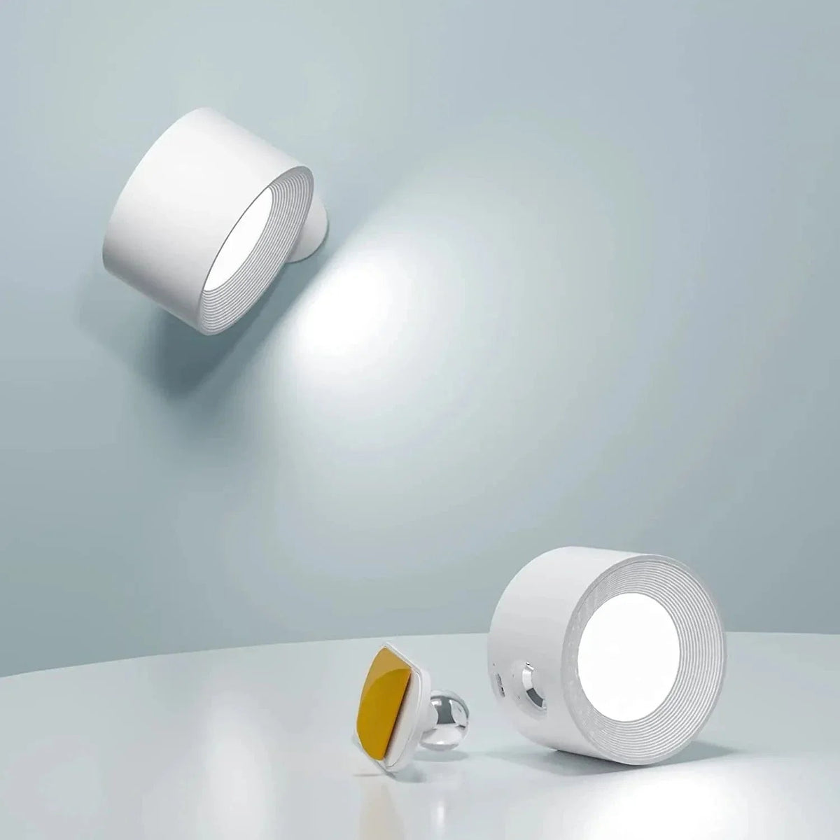 Mosrugs | Battery Operated Wall Light | Rechargeable, 360° Adjustable & Wireless for Modern Interiors