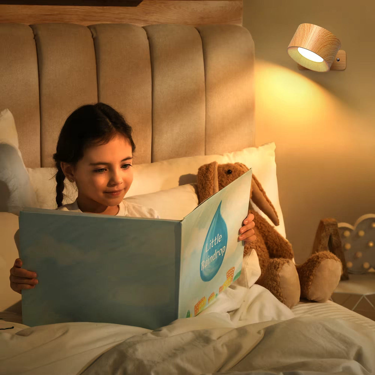 Mosrugs | Battery Operated Wall Light | Rechargeable, 360° Adjustable & Wireless for Modern Interiors