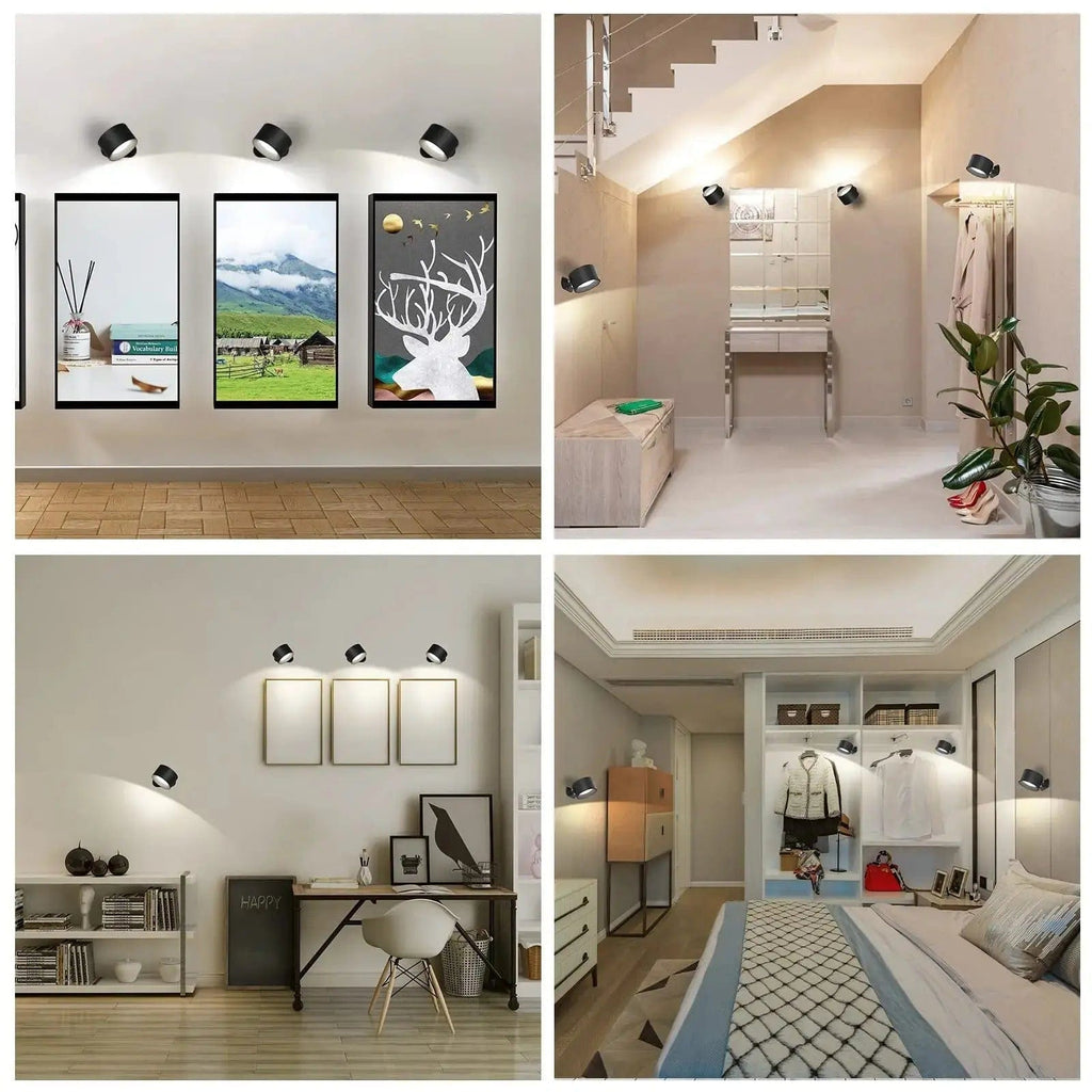 Mosrugs | Battery Operated Wall Light | Rechargeable, 360° Adjustable & Wireless for Modern Interiors