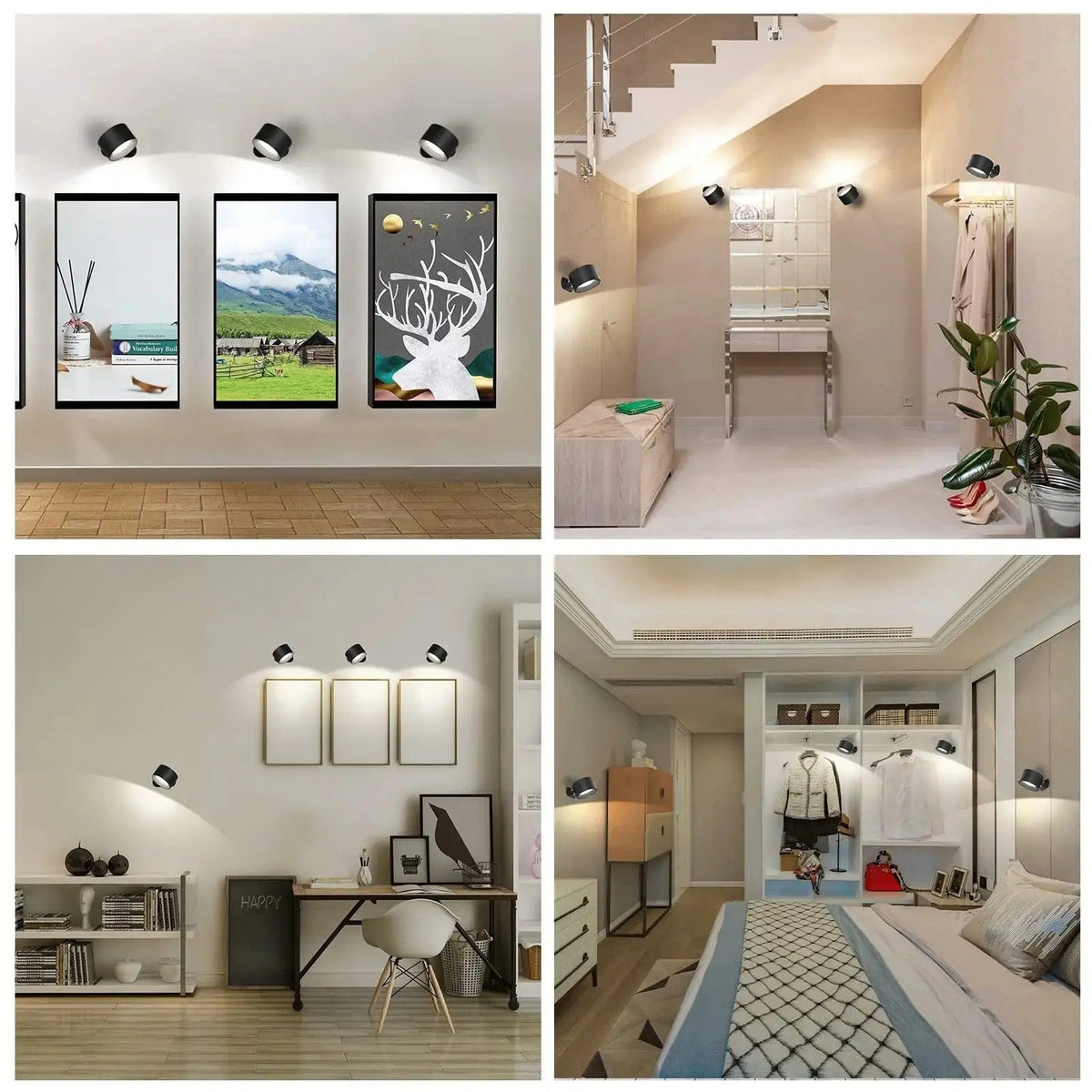 Mosrugs | Battery Operated Wall Light | Rechargeable, 360° Adjustable & Wireless for Modern Interiors