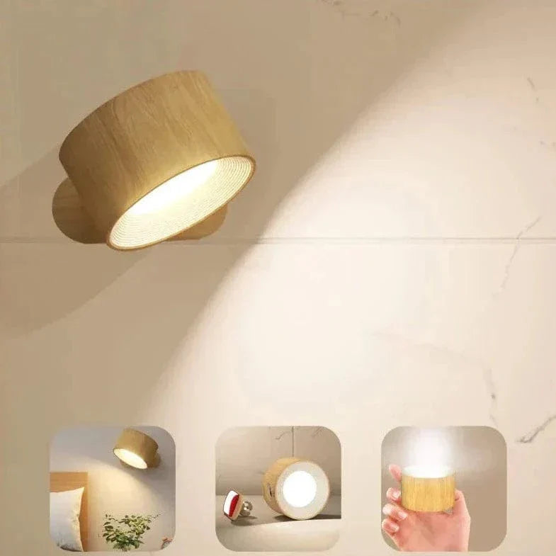Mosrugs | Battery Operated Wall Light | Rechargeable, 360° Adjustable & Wireless for Modern Interiors