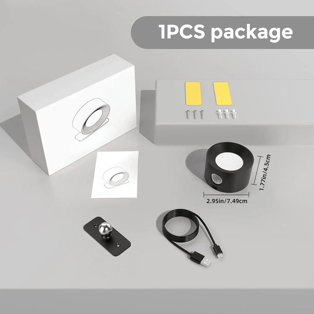 Mosrugs | Battery Operated Wall Light | Rechargeable, 360° Adjustable & Wireless for Modern Interiors