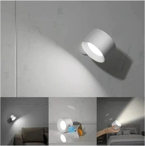 Mosrugs | Battery Operated Wall Light | Rechargeable, 360° Adjustable & Wireless for Modern Interiors