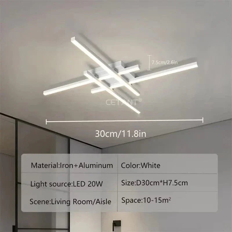 Mosrugs | Modern LED Ceiling Light | Energy Efficient, Soft Illumination & Available in 30/40/50cm for Bedroom and Living Room