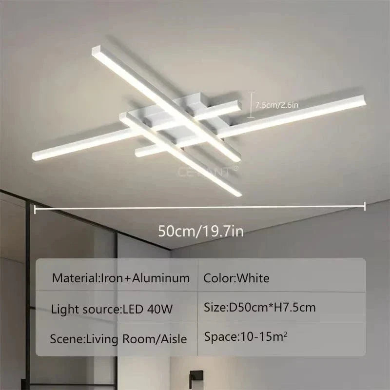 Mosrugs | Modern LED Ceiling Light | Energy Efficient, Soft Illumination & Available in 30/40/50cm for Bedroom and Living Room