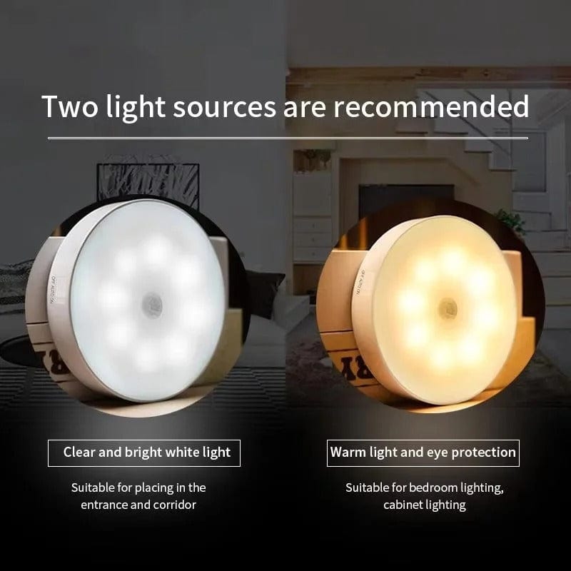 Mosrugs | Rechargeable Motion Sensor LED Light | Energy-Saving, USB Rechargeable & Ideal for Hallways, Stairs, Wardrobes & Cupboards