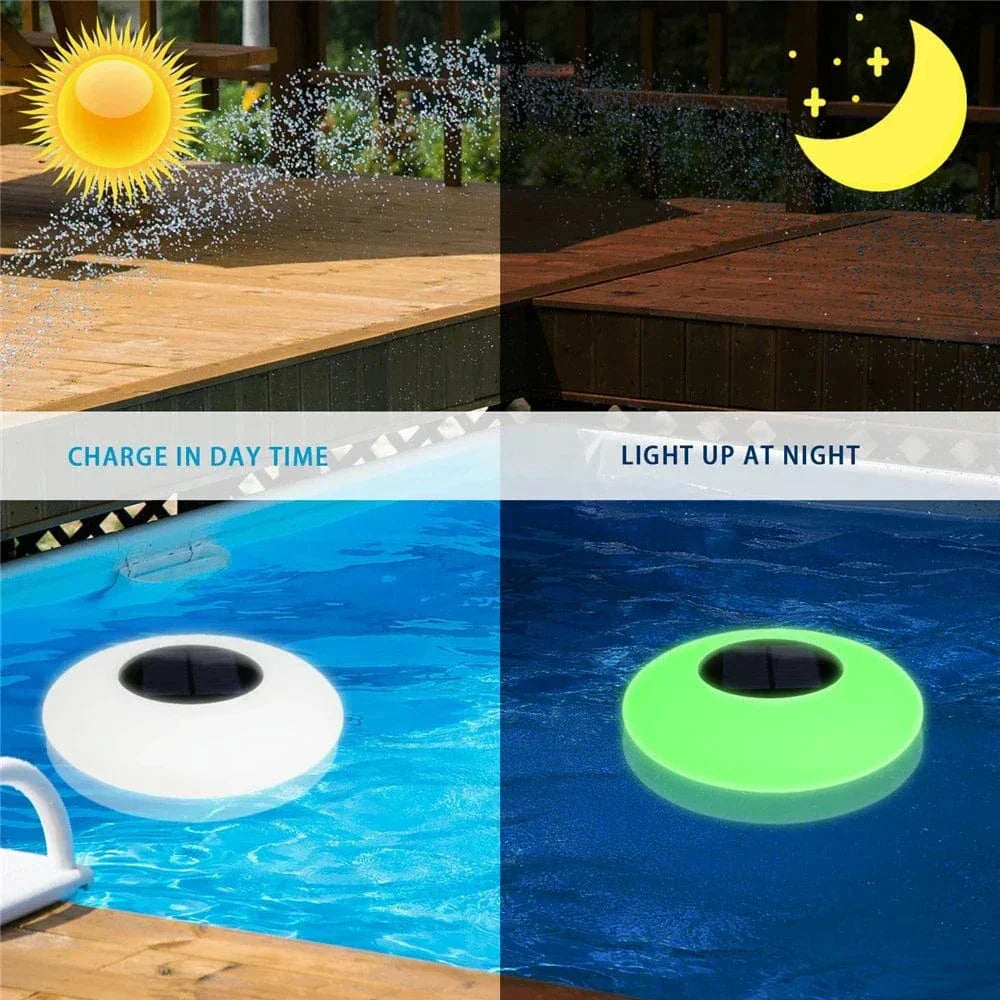Mosrugs | Solar Floating LED Pool Lights – Colour Changing Waterproof Inflatable Garden Lights