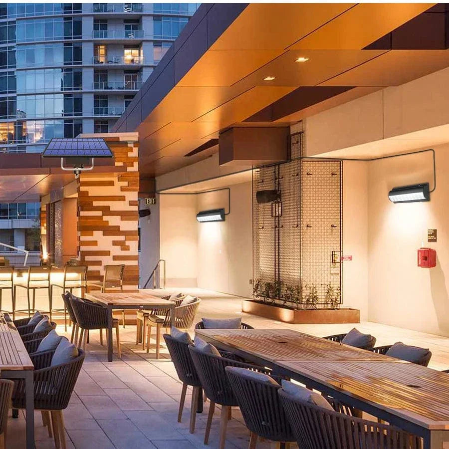 Mosrugs | Solar Pendant Outdoor Light | Dual or Single Head, IP65 Waterproof & Ideal for Patios, Barns, and Indoor Spaces