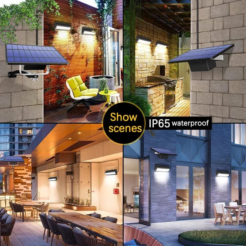 Mosrugs | Solar Pendant Outdoor Light | Dual or Single Head, IP65 Waterproof & Ideal for Patios, Barns, and Indoor Spaces