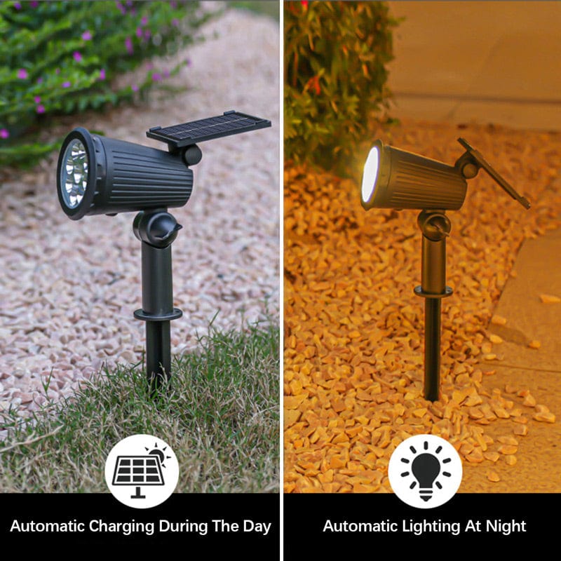Mosrugs | Solar-Powered LED Garden Spotlight | Weather-Resistant, Adjustable & Ideal for Pathways, Patios & Outdoor Spaces
