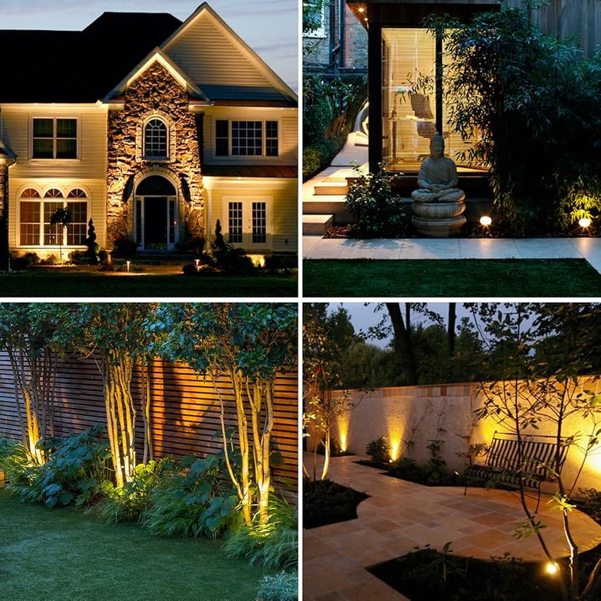 Mosrugs | Solar-Powered LED Garden Spotlight | Weather-Resistant, Adjustable & Ideal for Pathways, Patios & Outdoor Spaces