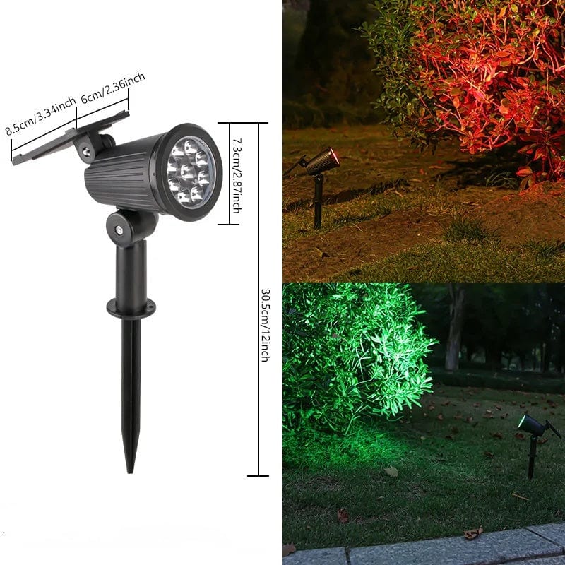 Mosrugs | Solar-Powered LED Garden Spotlight | Weather-Resistant, Adjustable & Ideal for Pathways, Patios & Outdoor Spaces