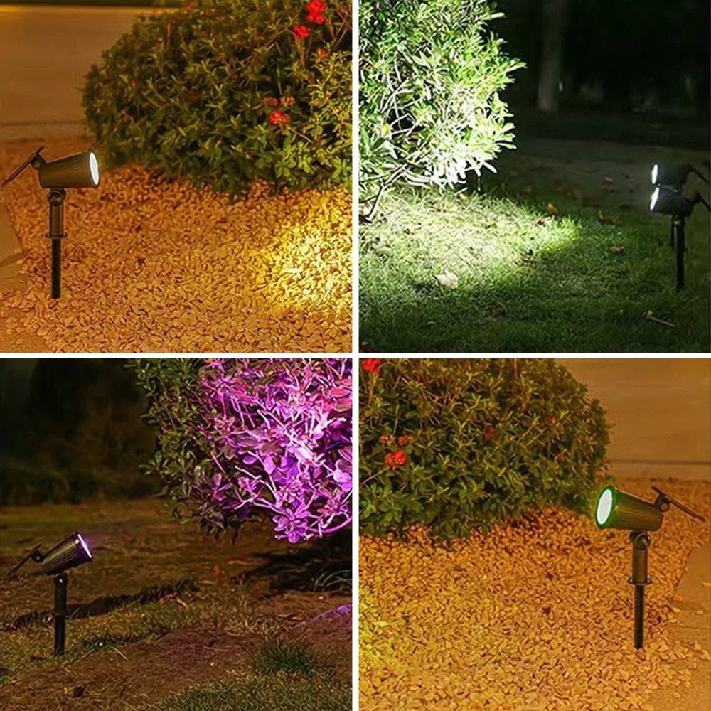 Mosrugs | Solar-Powered LED Garden Spotlight | Weather-Resistant, Adjustable & Ideal for Pathways, Patios & Outdoor Spaces