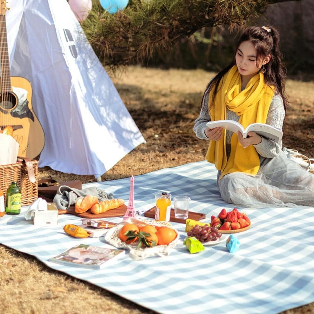 Mosrugs | Waterproof Picnic Blanket – Foldable Outdoor Mat for Camping, Beach & Garden (150x200 cm)