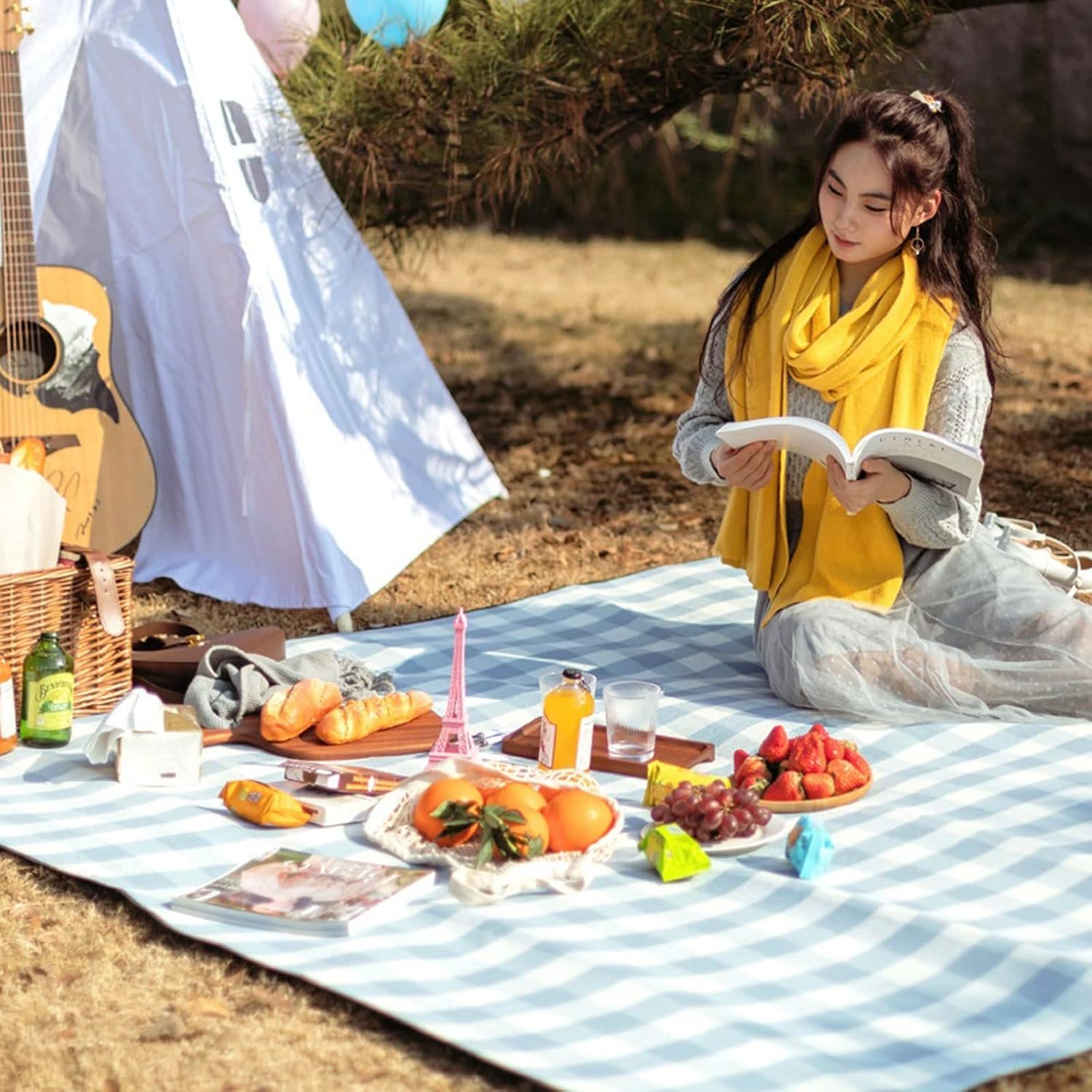 Mosrugs | Waterproof Picnic Blanket – Foldable Outdoor Mat for Camping, Beach & Garden (150x200 cm)