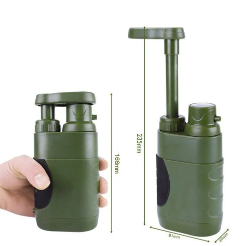 Mosrugs | Portable Survival Water Filter – Filters 3000L, No Power Needed, Ideal for Camping & Emergencies