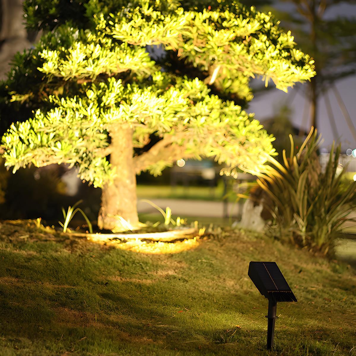 Mosrugs | Waterproof Solar LED Multi-Zoom Spot Light | Adjustable Zoom. Eco-Friendly & Ideal for Garden and Outdoor Landscape Lighting