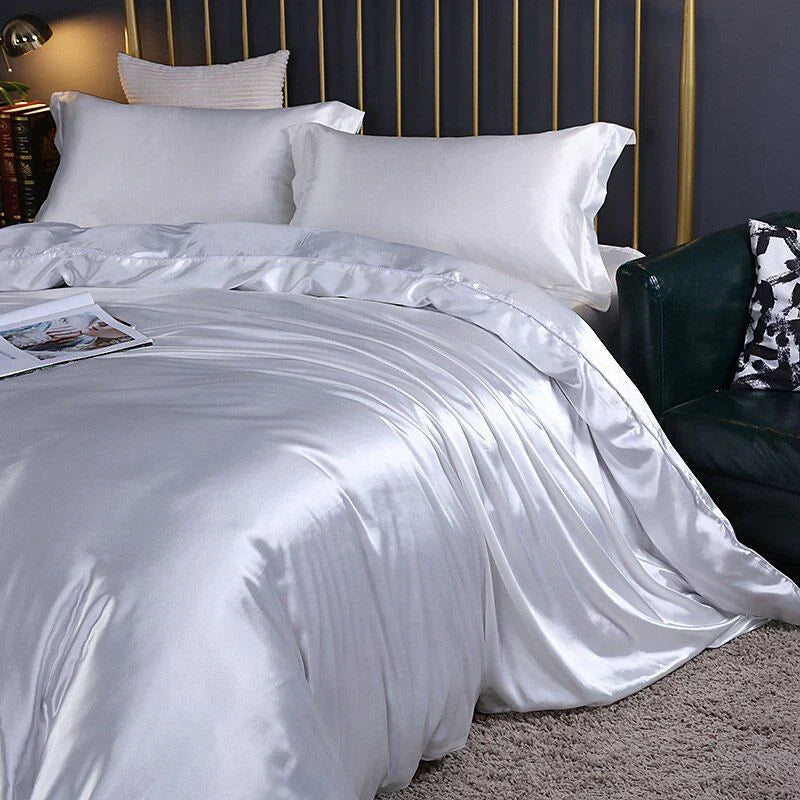 Mosrugs | Elegant Satin Silk Bedding Set - Luxurious Comfort for Every Night