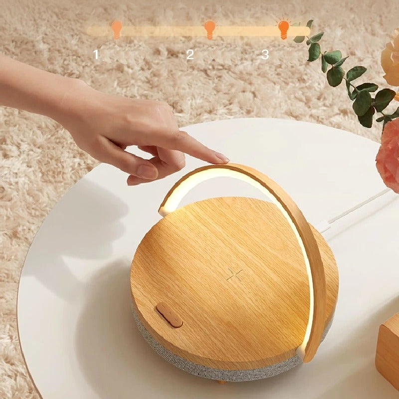 Mosrugs | 3-in-1 LED Lamp, Bluetooth Speaker & Wireless Charger | Smart Desk Light
