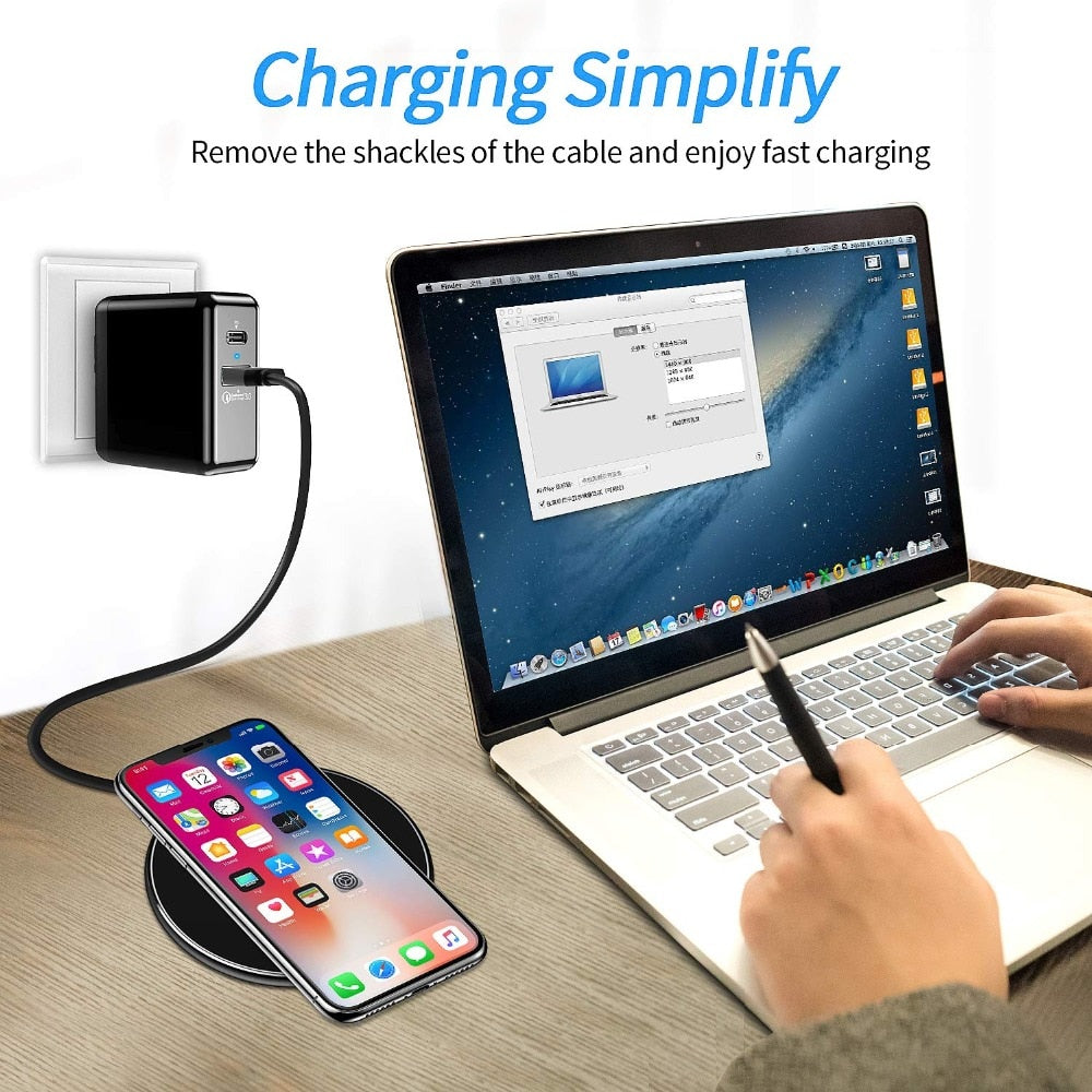 Mosrugs | 30W Fast Wireless Charging Pad | Premium USB-C MagSafe Charger for Apple iPhone, Samsung & Android